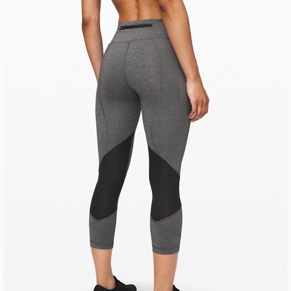 lululemon cropped grey leggings